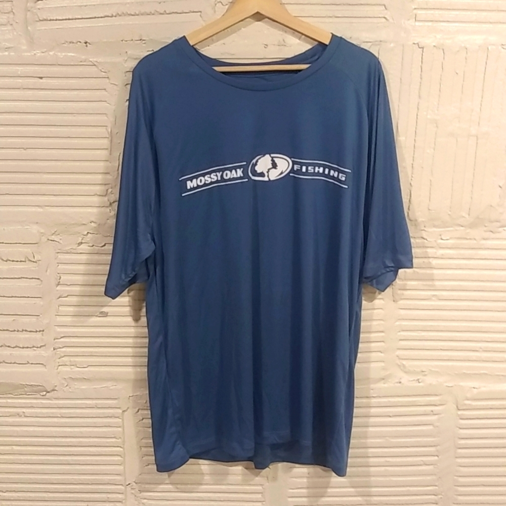 Mossy oak athletic material fishing shirt XL size